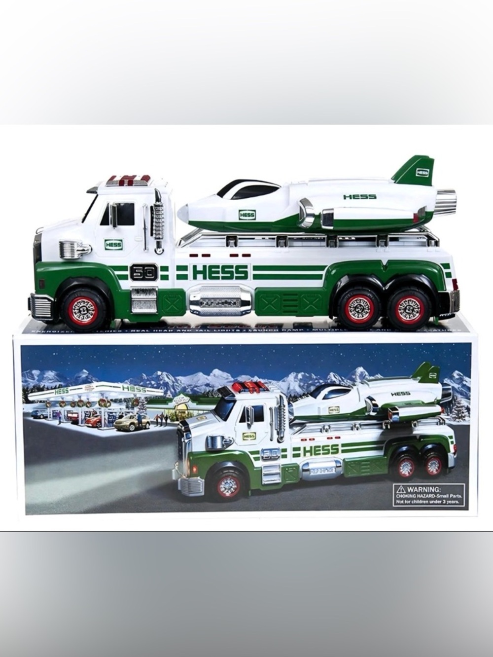 NIB- Hess Toy Truck and Space Cruiser with Scout 50 Year Anniversary (1964-2014)